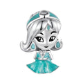 Charm Inspirado Pan 1:1 Princesa Jazmin, Plata .925