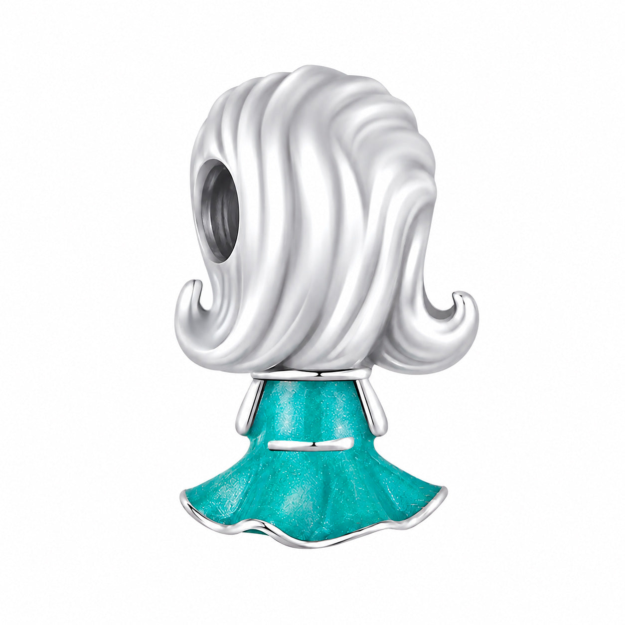 Charm Inspirado Pan 1:1 Princesa Jazmin, Plata .925