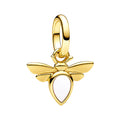 Charm Inspirado Pan 1:1 Luciérnaga Dorada, Plata .925