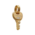 Charm Inspirado Pan 1:1 Llave Dorada con Circonias No Duplicate, Plata .925