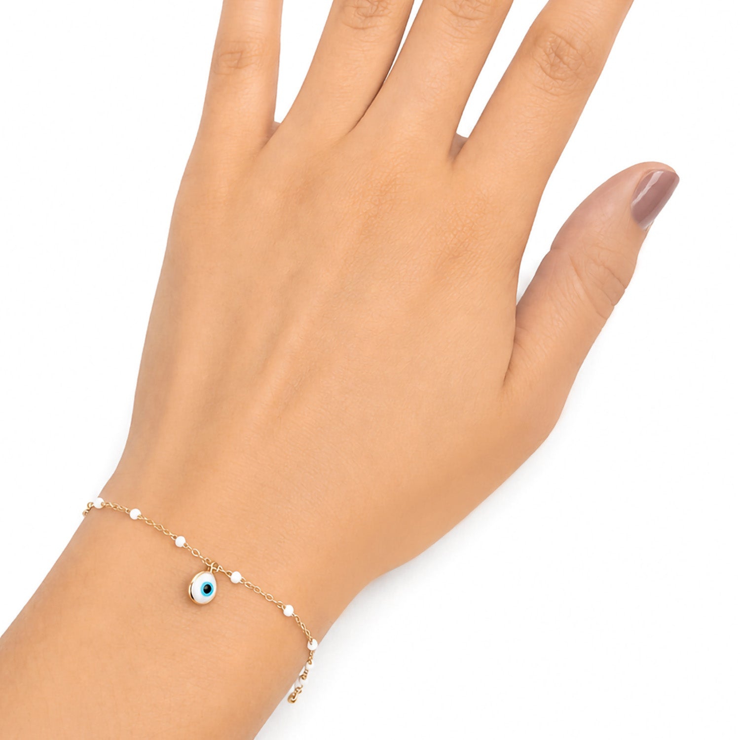 Pulsera Ojo Turco Oro 10K