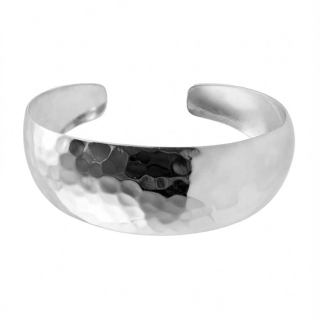 Brazalete Martillado de 1.5 cm Plata .925
