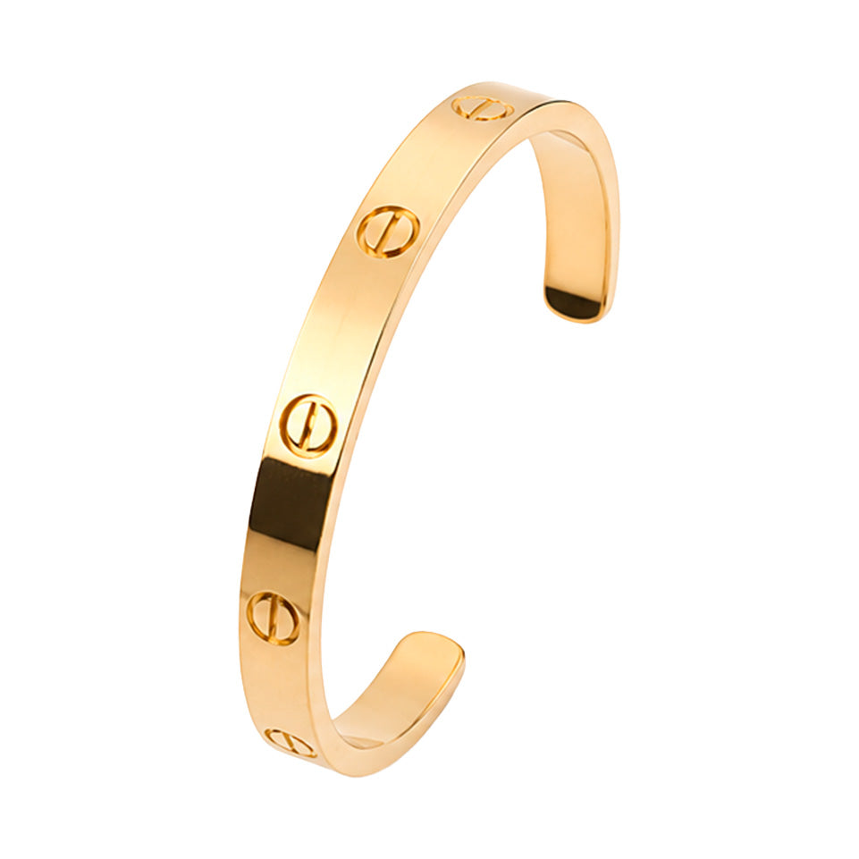 Brazalete Cartier 1:1 Plata .925 con Baño de Oro 18 k