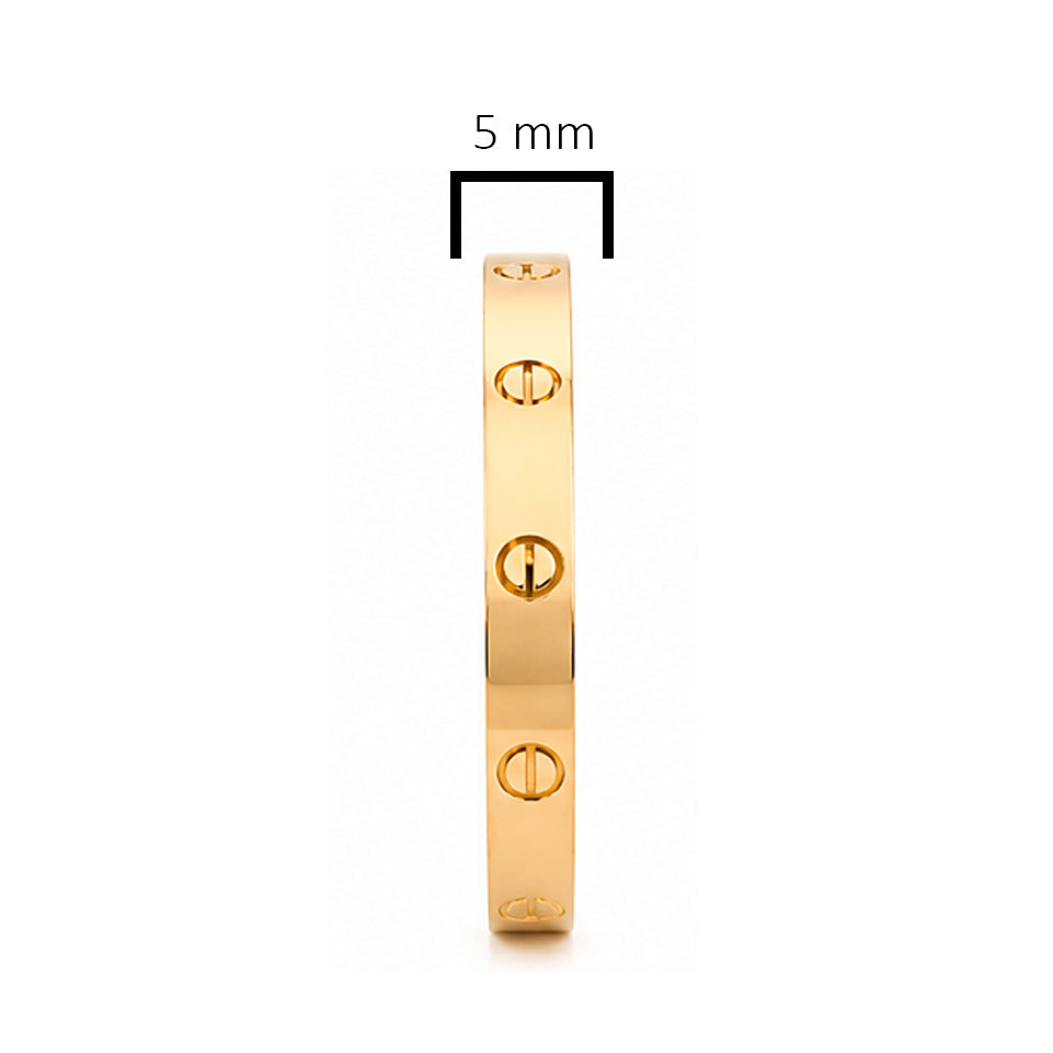 Brazalete Cartier 1:1 Plata .925 con Baño de Oro 18 k