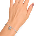 Pulsera Inspirada Tiff Corazon Grabado Plata .925