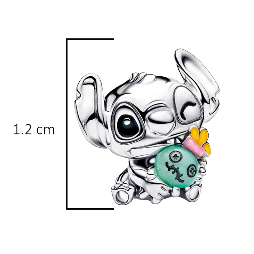 Charm Inspirado Pan 1:1 Stitch con Trapos, Plata .925