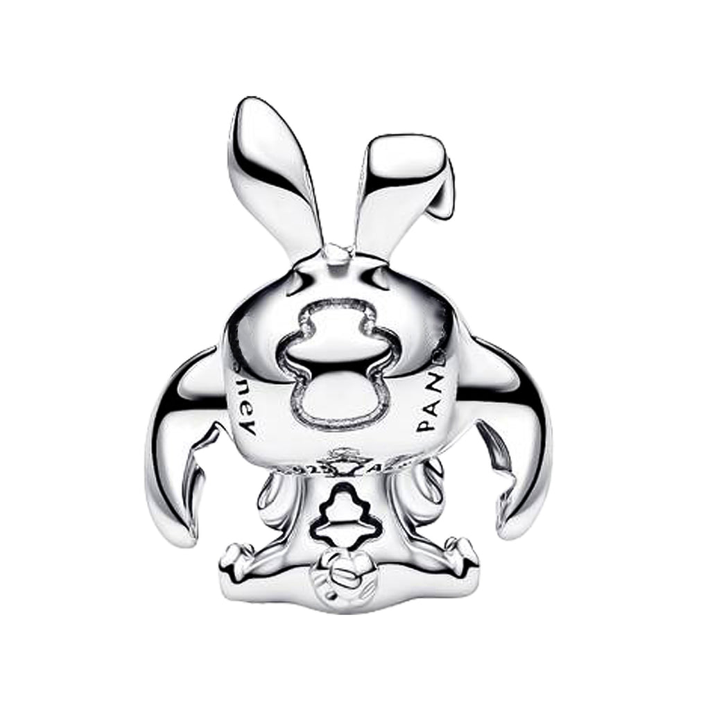 Charm Inspirado Pan 1:1 Stitch con Zanahoria, Plata .925