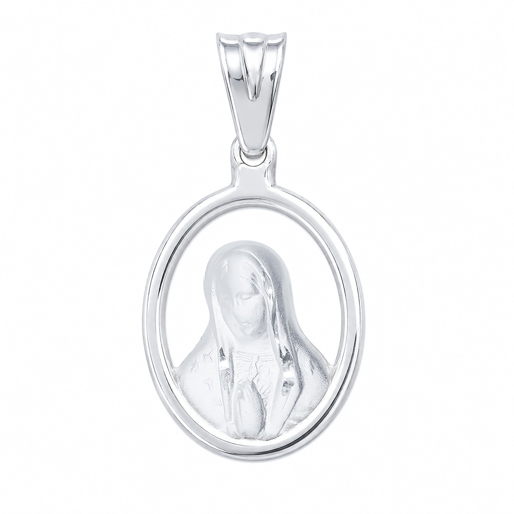 Dije Medalla Virgen de Guadalupe 3 cm Plata .925