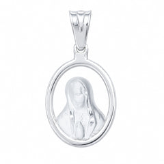 Dije Medalla Virgen de Guadalupe 3 cm Plata .925